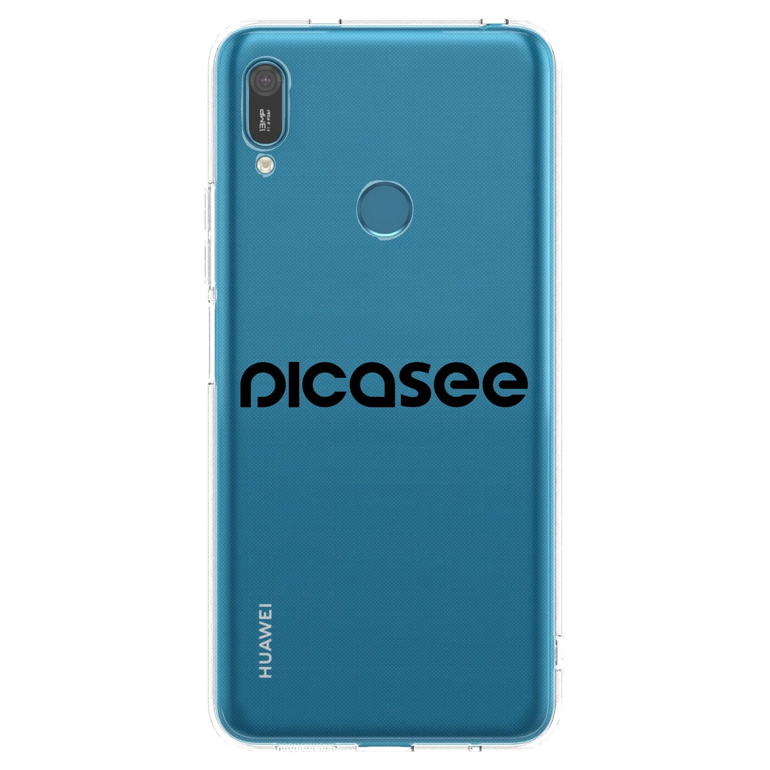 Picasee silikónový prehľadný obal pre Huawei Y7 2019 - Picasee - new logo - black