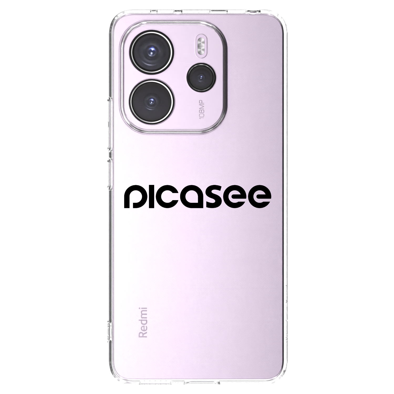Picasee silikónový prehľadný obal pre Xiaomi Redmi Note 14 4G - Picasee - new logo - black