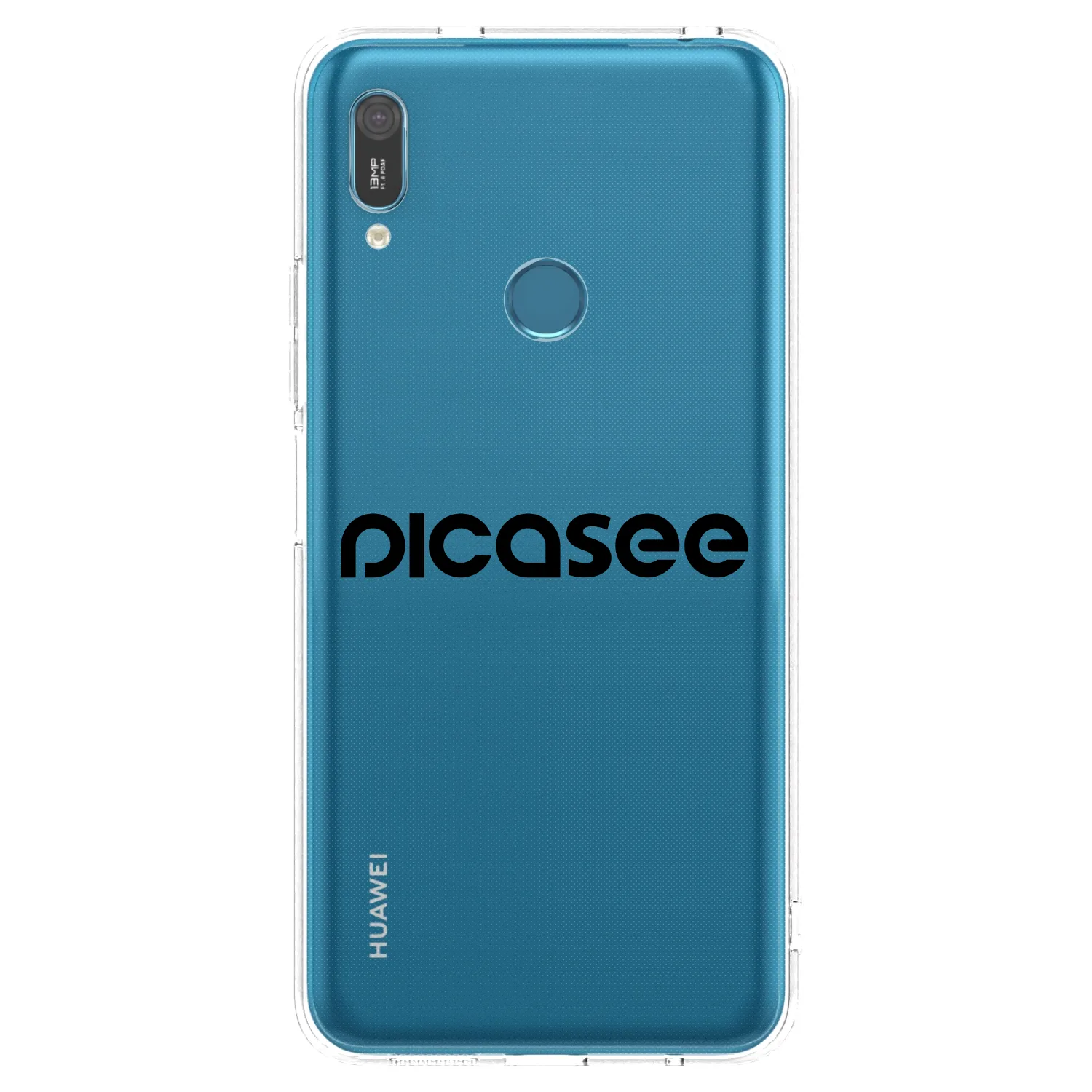 Picasee silikónový prehľadný obal pre Huawei Y6 2019 - Picasee - new logo - black