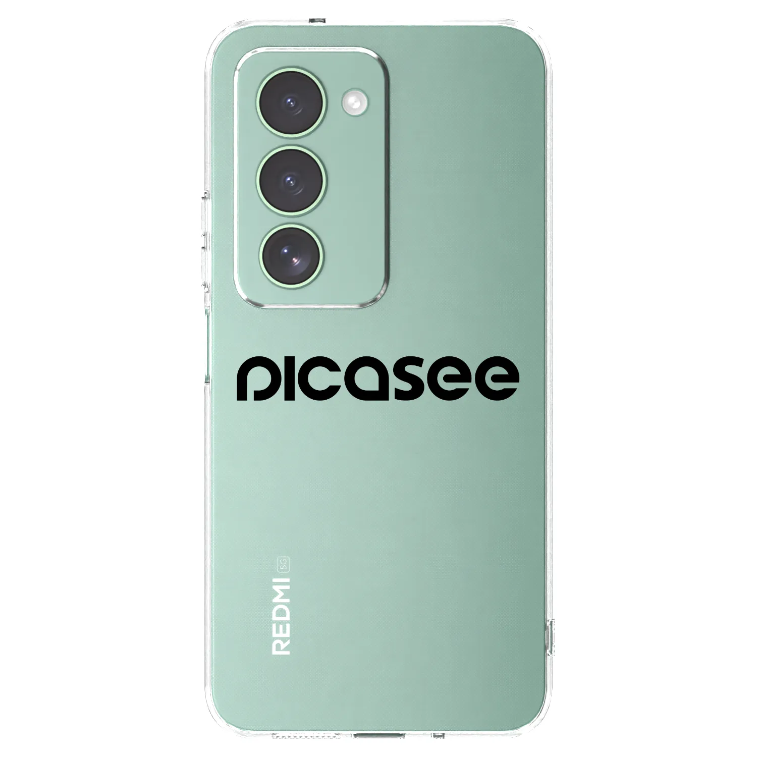 Silikónový prehľadný obal pre Xiaomi Redmi 15 5G - Picasee - new logo - black
