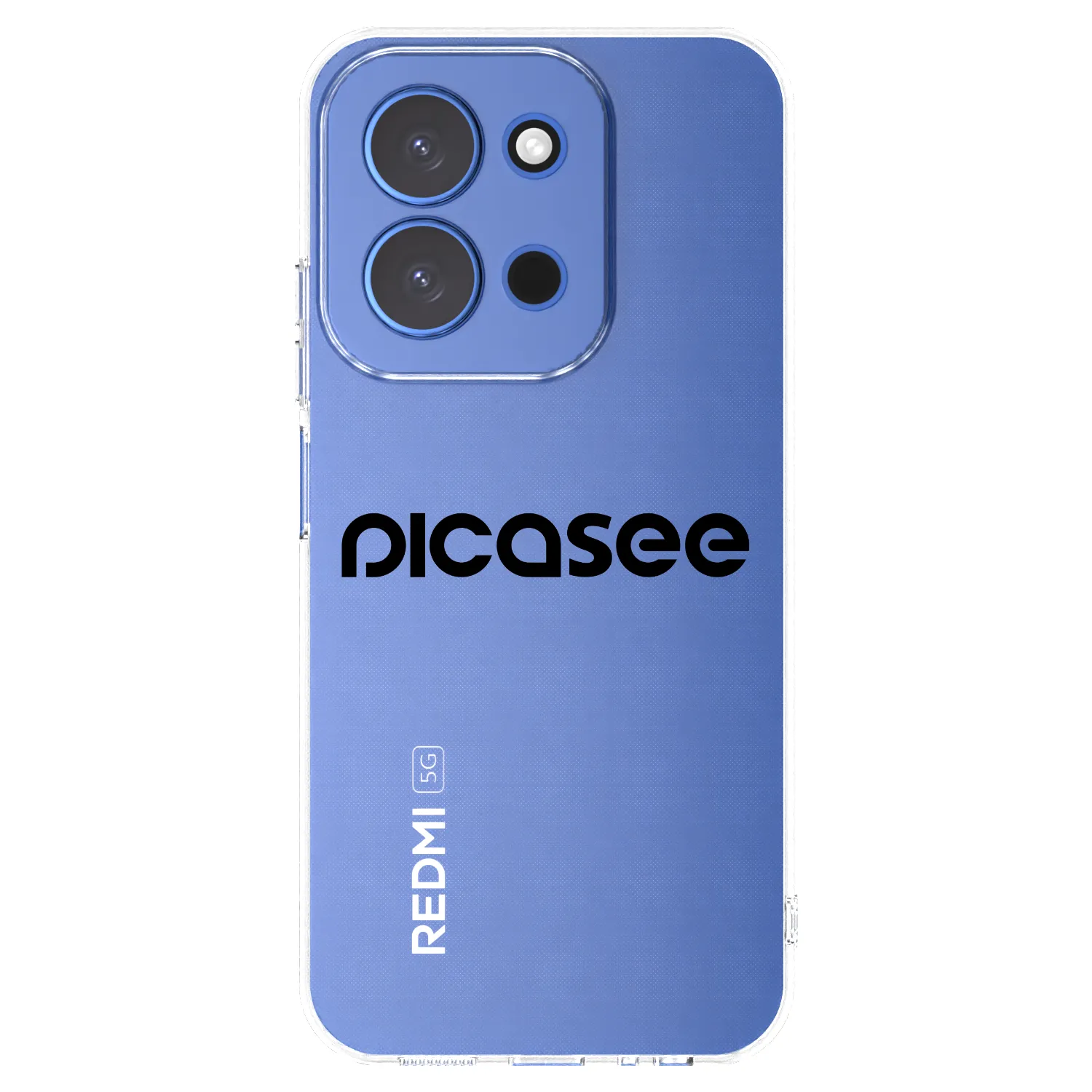Silikónový prehľadný obal pre Xiaomi Redmi 15C 4G - Picasee - new logo - black