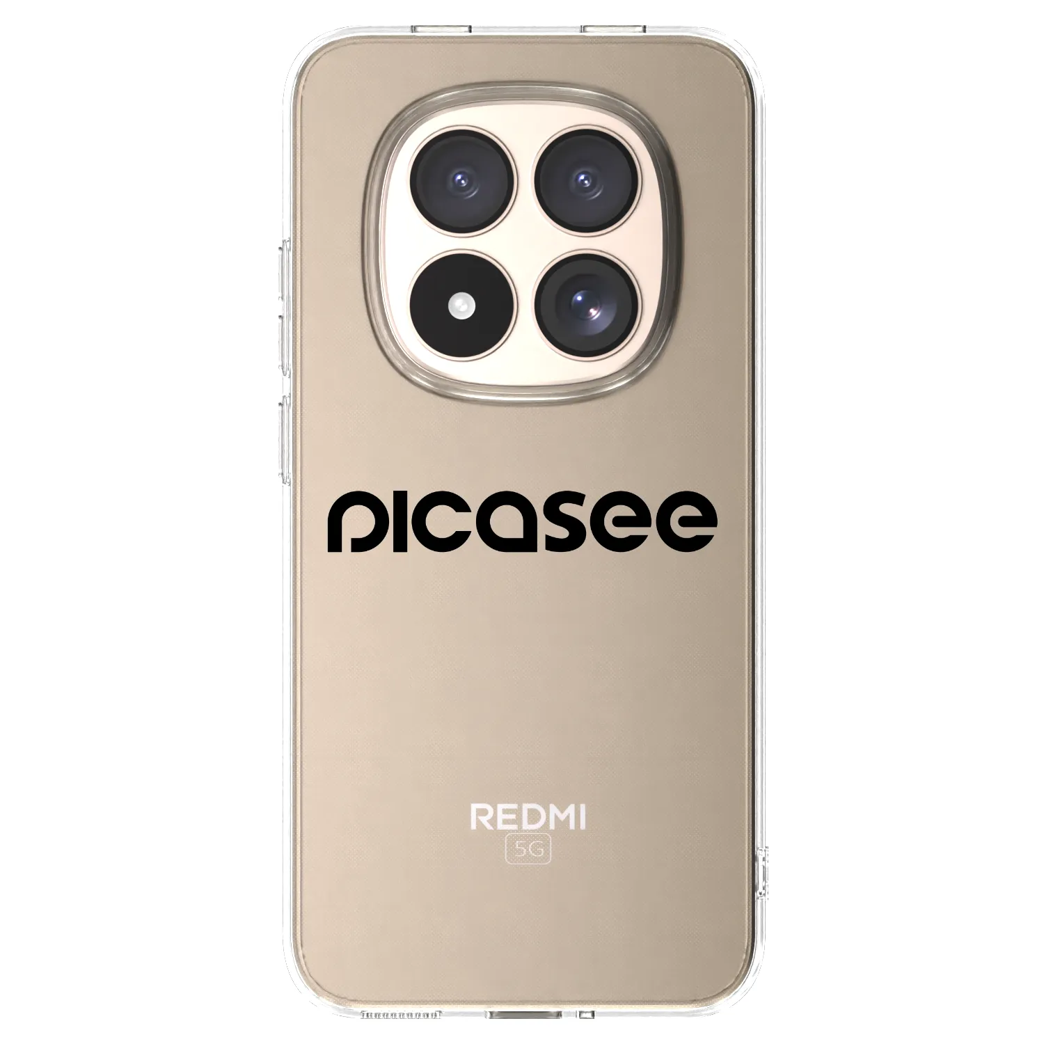 Picasee silikónový prehľadný obal pre Xiaomi Redmi Note 15 Pro 4G - Picasee - new logo - black