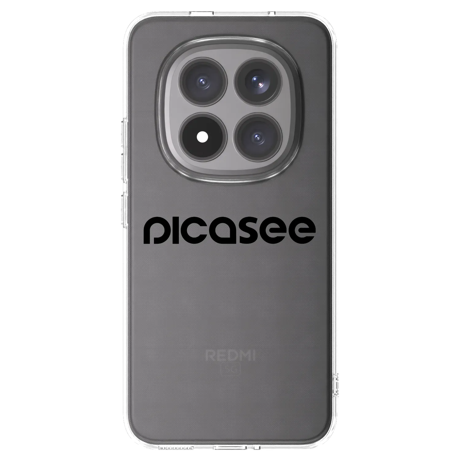Silikónový prehľadný obal pre Xiaomi Redmi Note 15 Pro+ - Picasee - new logo - black