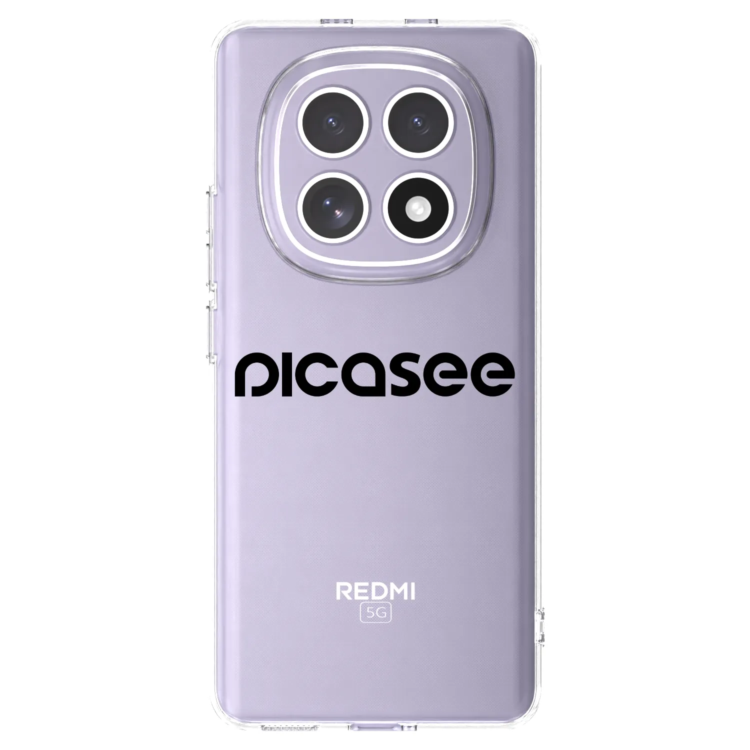 Picasee silikónový prehľadný obal pre Xiaomi Redmi Note 15 - Picasee - new logo - black