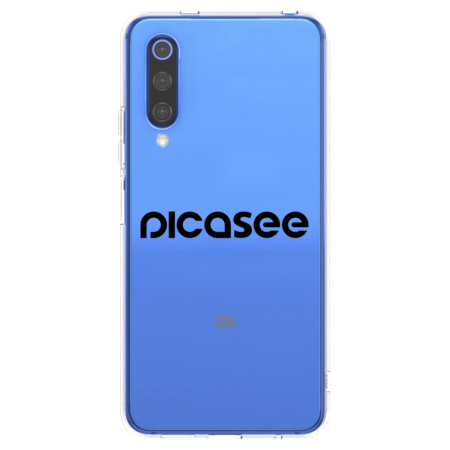 Silikónový prehľadný obal pre Xiaomi Mi 9 SE - Picasee - new logo - black