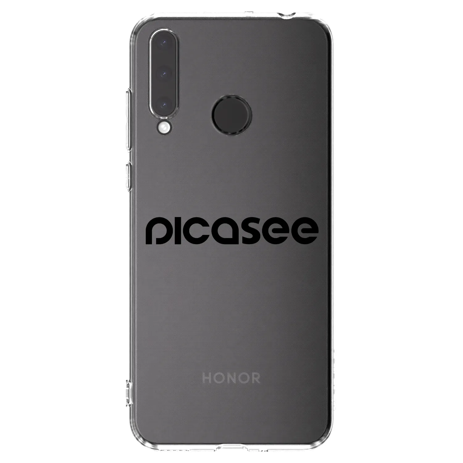 Picasee silikónový prehľadný obal pre Honor 20 Lite - Picasee - new logo - black