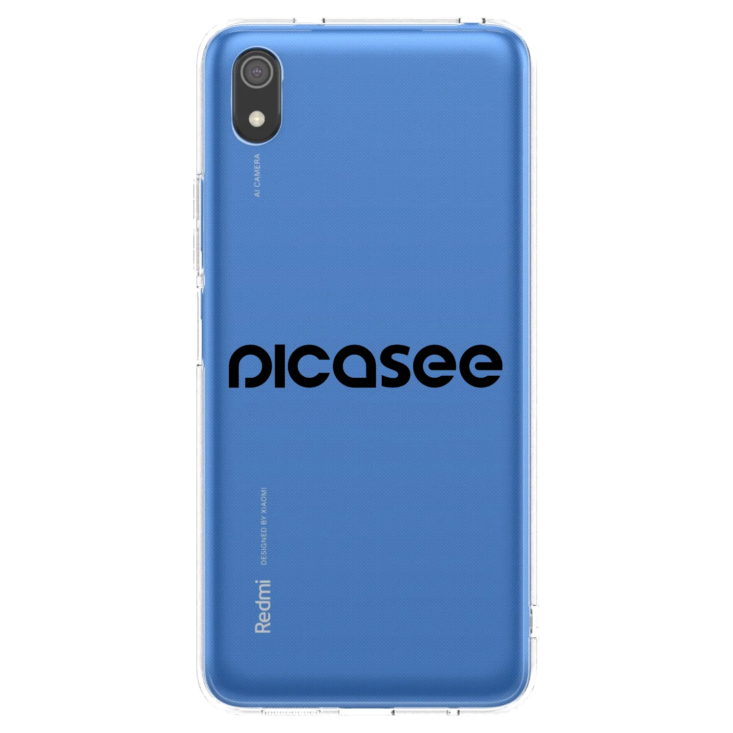 Picasee silikónový prehľadný obal pre Xiaomi Redmi 7A - Picasee - new logo - black