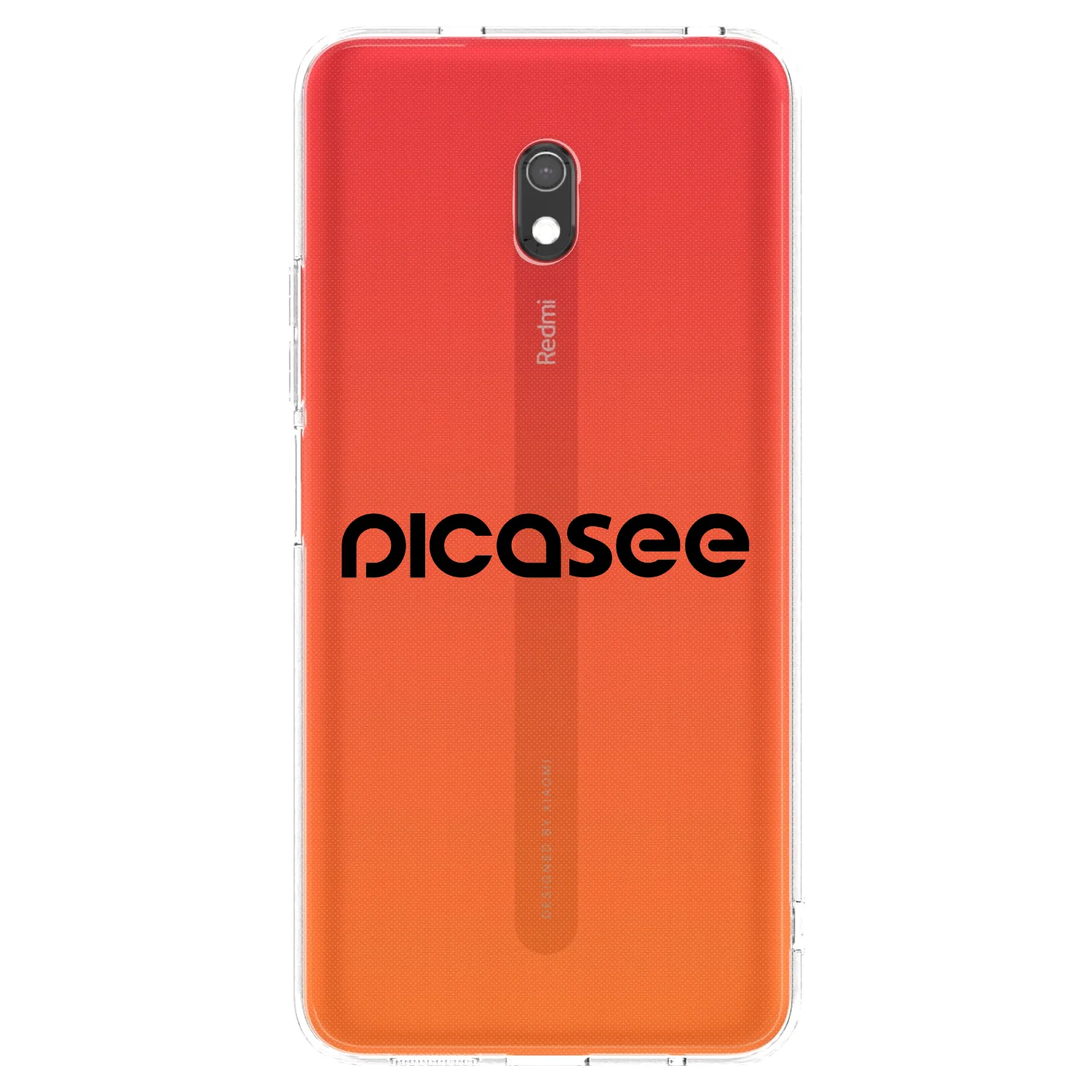 Picasee silikónový prehľadný obal pre Xiaomi Redmi 8A - Picasee - new logo - black