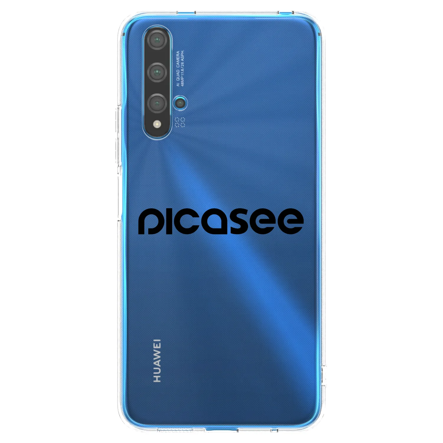 Picasee silikónový prehľadný obal pre Huawei Nova 5T - Picasee - new logo - black