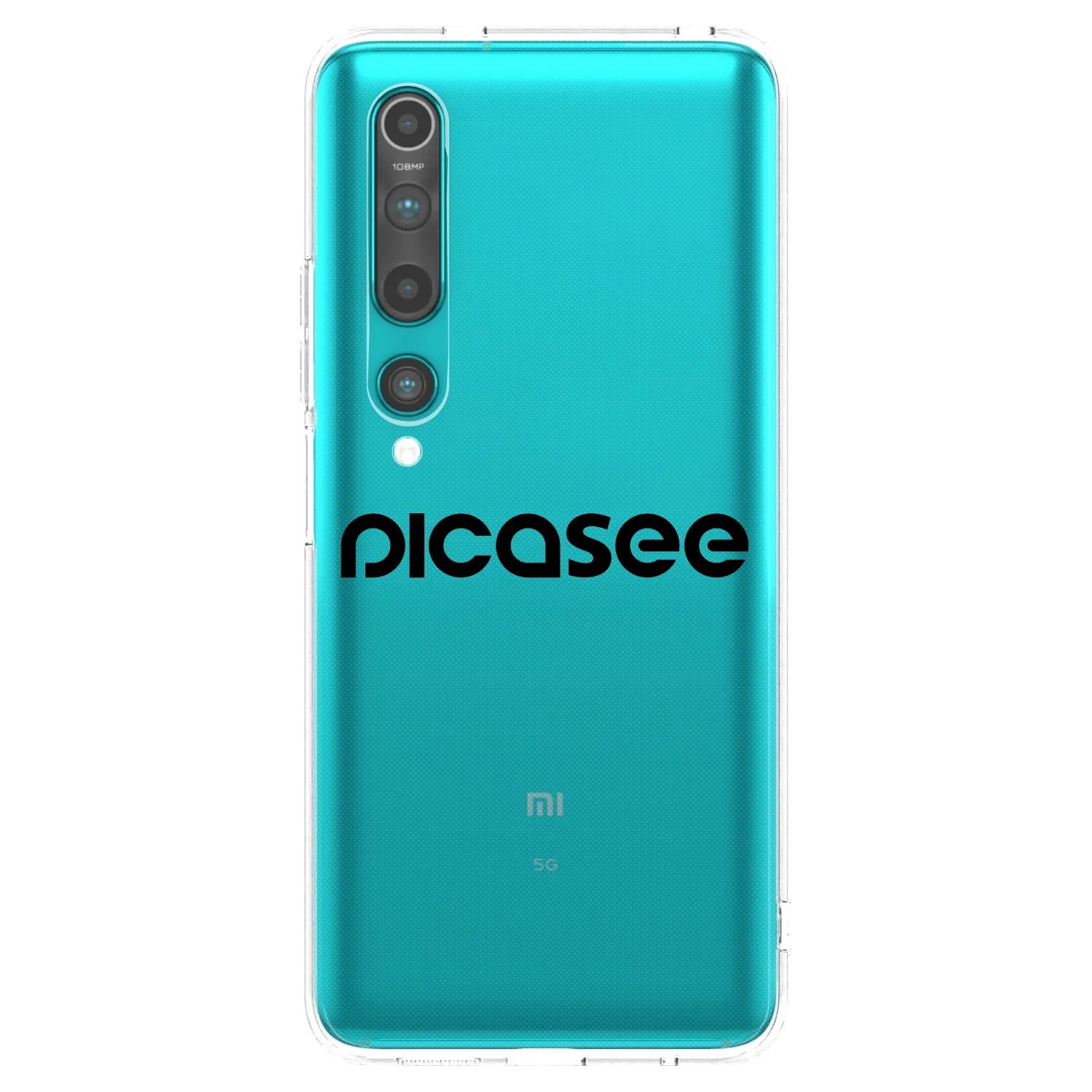 Picasee silikónový prehľadný obal pre Xiaomi Mi 10 - Picasee - new logo - black