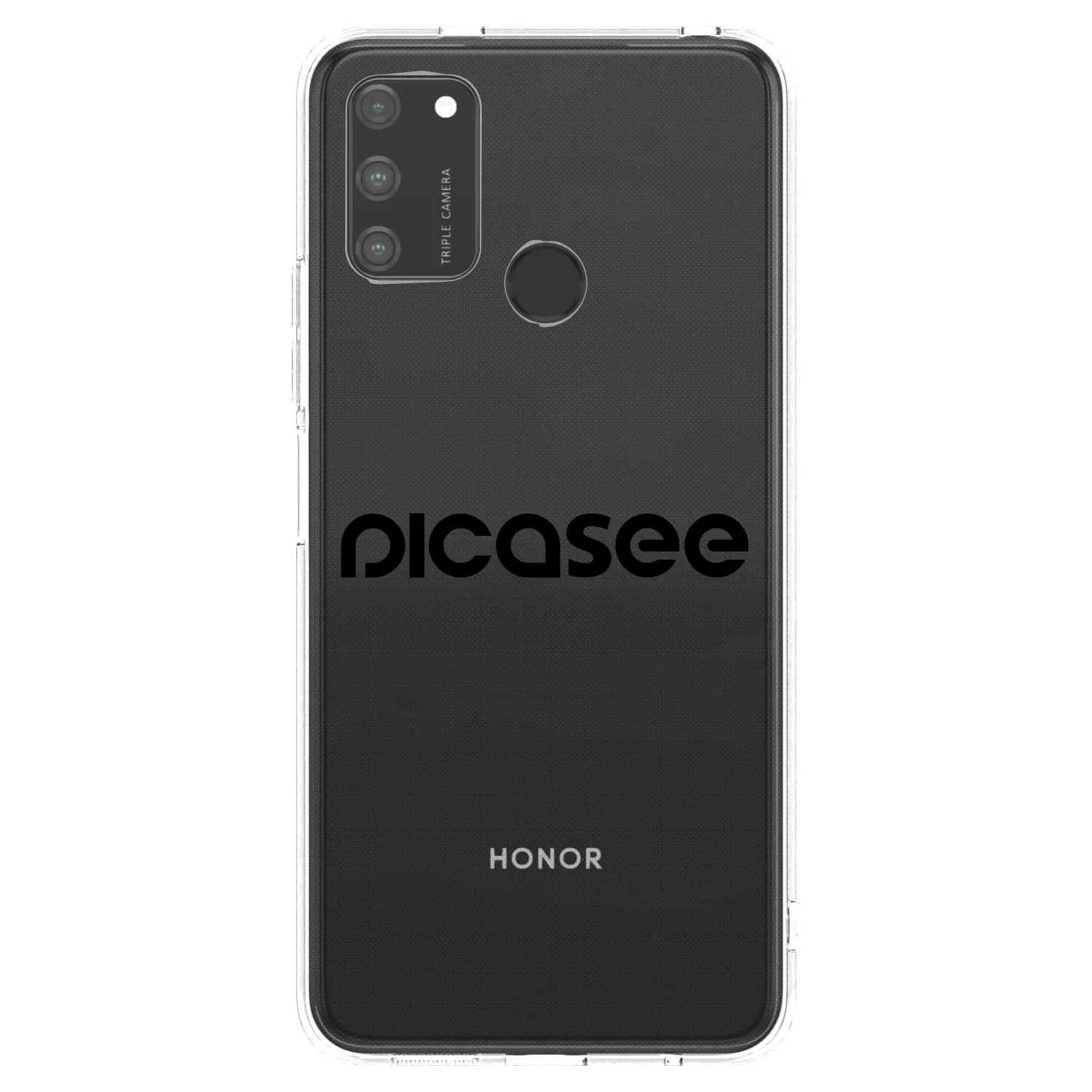 Picasee silikónový prehľadný obal pre Honor 9A - Picasee - new logo - black