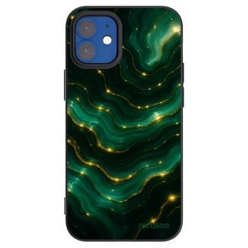 Picasee silikónový čierny obal pre Apple iPhone 12 mini - Emerald