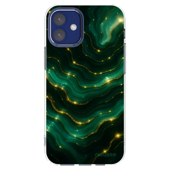 Picasee silikónový prehľadný obal pre Apple iPhone 12 mini - Emerald