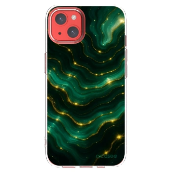 Picasee silikónový prehľadný obal pre Apple iPhone 13 - Emerald