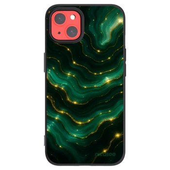 Picasee silikónový čierny obal pre Apple iPhone 13 - Emerald