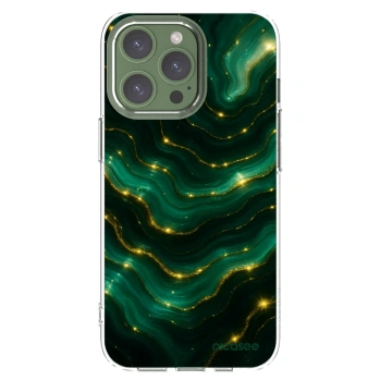 Picasee silikónový prehľadný obal pre Apple iPhone 13 Pro - Emerald