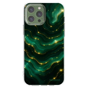 Picasee silikónový prehľadný obal pre Apple iPhone 13 Pro Max - Emerald