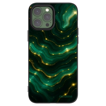 Picasee silikónový čierny obal pre Apple iPhone 13 Pro Max - Emerald