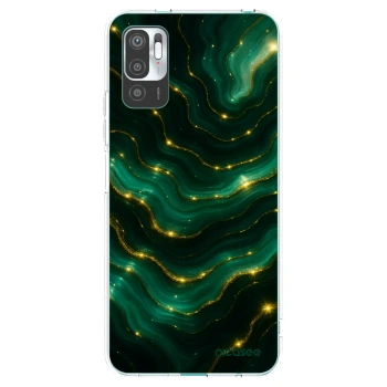 Picasee silikónový prehľadný obal pre Xiaomi Redmi Note 10 5G - Emerald