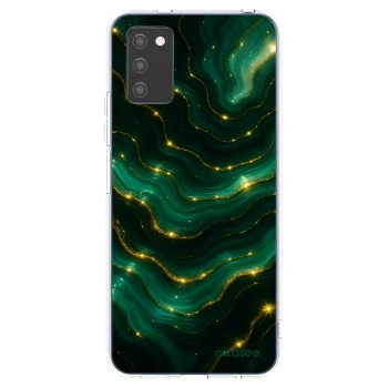 Picasee silikónový prehľadný obal pre Samsung Galaxy A02s A025G - Emerald