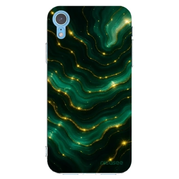 Picasee silikónový prehľadný obal pre Apple iPhone XR - Emerald