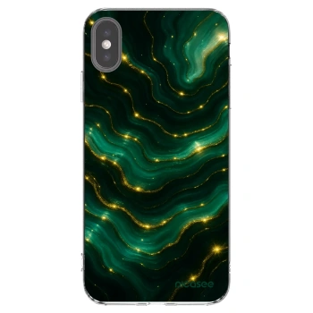 Picasee silikónový prehľadný obal pre Apple iPhone XS Max - Emerald