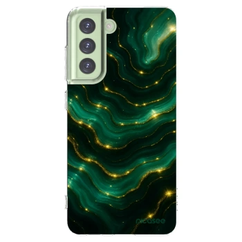 Picasee silikónový prehľadný obal pre Samsung Galaxy S21 FE 5G - Emerald