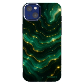 Picasee silikónový prehľadný obal pre Apple iPhone 14 Plus - Emerald