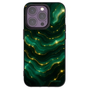 Picasee silikónový čierny obal pre Apple iPhone 14 Pro - Emerald