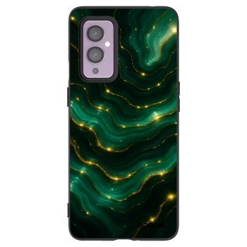 Picasee silikónový čierny obal pre OnePlus 9 - Emerald