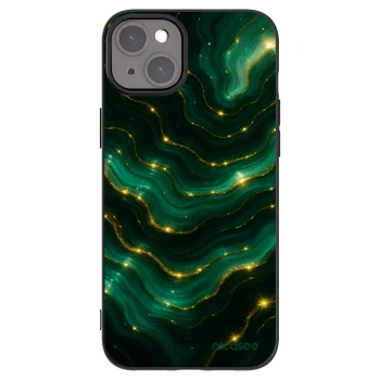 Picasee silikónový čierny obal pre Apple iPhone 15 Plus - Emerald