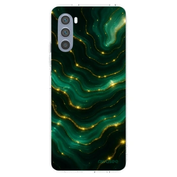 Picasee silikónový prehľadný obal pre Motorola Moto G62 - Emerald