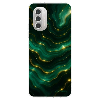 Picasee silikónový prehľadný obal pre Motorola Moto G51 - Emerald