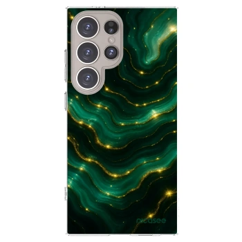 Picasee silikónový prehľadný obal pre Samsung Galaxy S24 Ultra S928B 5G - Emerald