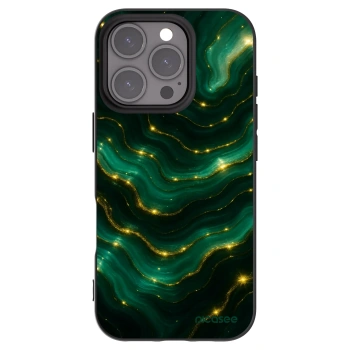 Picasee silikónový čierny obal pre Apple iPhone 16 Pro - Emerald