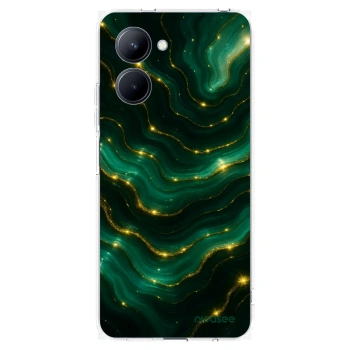 Picasee silikónový prehľadný obal pre Realme C33 (2023) - Emerald