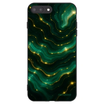 Picasee silikónový čierny obal pre Apple iPhone 8 Plus - Emerald