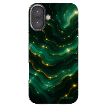 Picasee silikónový prehľadný obal pre Apple iPhone 16 Plus - Emerald