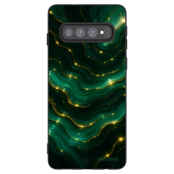 Picasee silikónový čierny obal pre Samsung Galaxy S10 G973 - Emerald