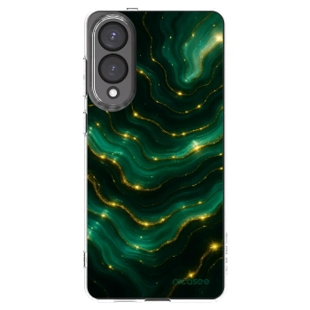 Picasee silikónový prehľadný obal pre Samsung Galaxy S25 Edge 5G - Emerald