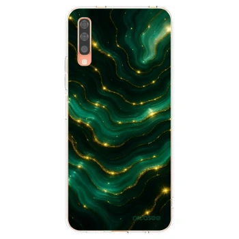 Picasee silikónový prehľadný obal pre Samsung Galaxy A70 A705F - Emerald