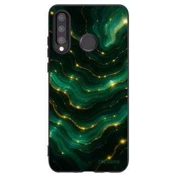 Picasee silikónový čierny obal pre Huawei P30 Lite - Emerald