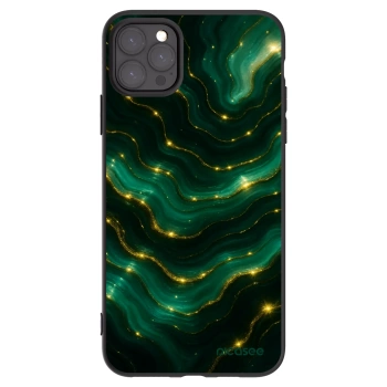 Picasee silikónový čierny obal pre Apple iPhone 11 Pro Max - Emerald
