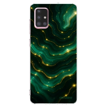 Picasee silikónový prehľadný obal pre Samsung Galaxy A71 A715F - Emerald