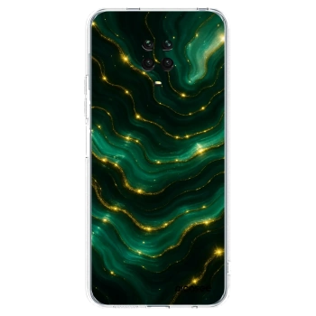 Picasee silikónový prehľadný obal pre Xiaomi Redmi Note 9S - Emerald