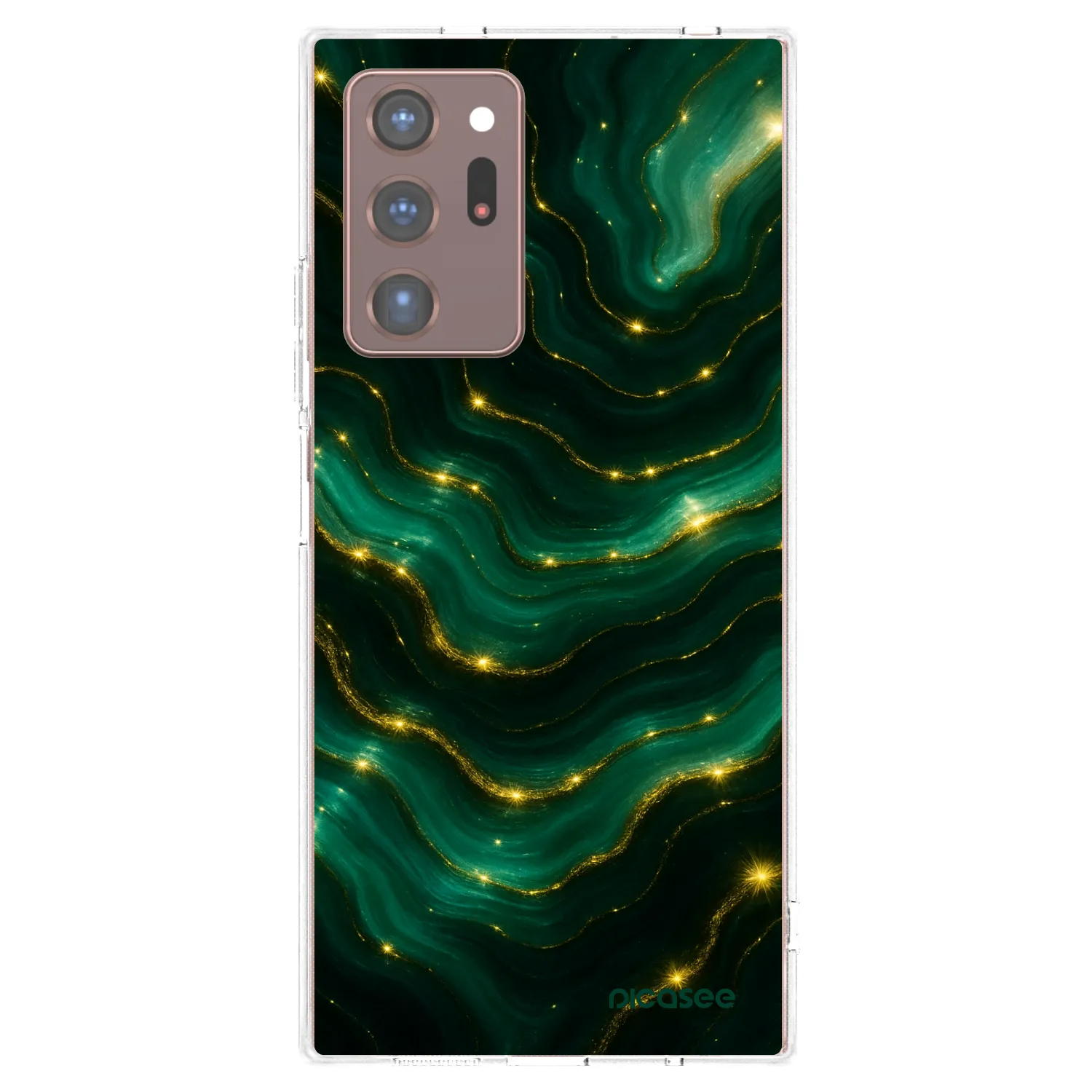 Picasee silikónový prehľadný obal pre Samsung Galaxy Note 20 Ultra - Emerald