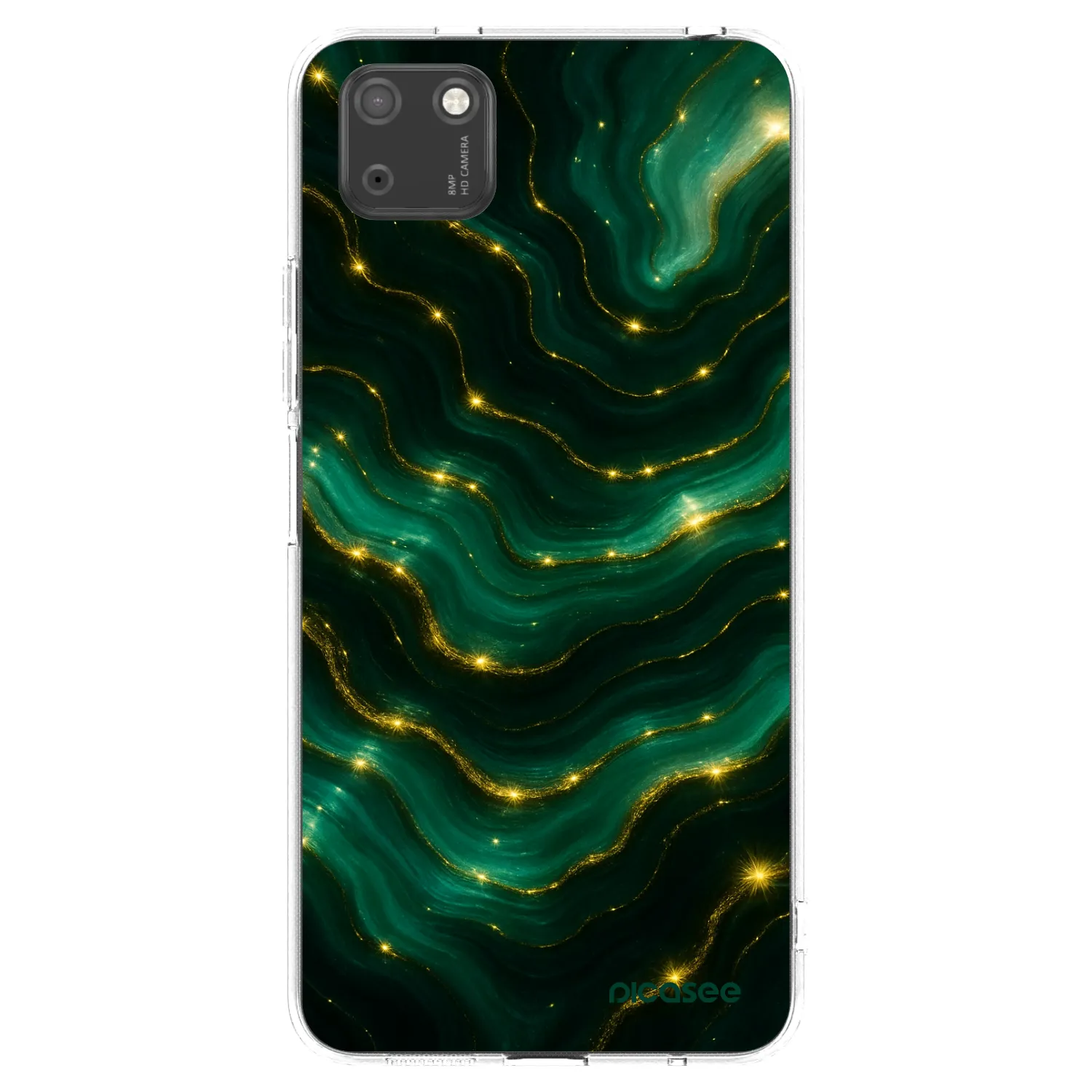 Picasee silikónový prehľadný obal pre Huawei Y5P - Emerald