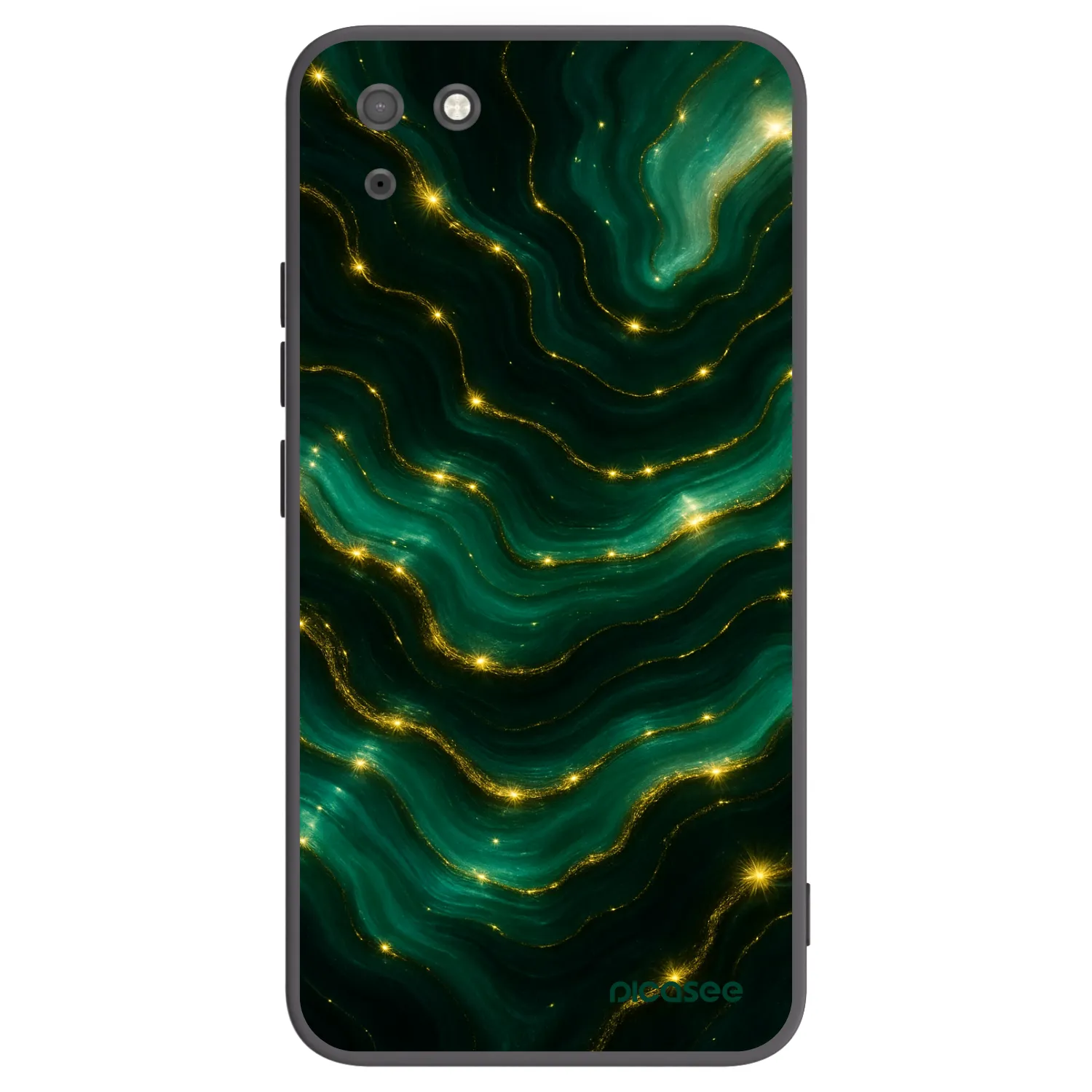 Picasee silikónový čierny obal pre Huawei Y5P - Emerald