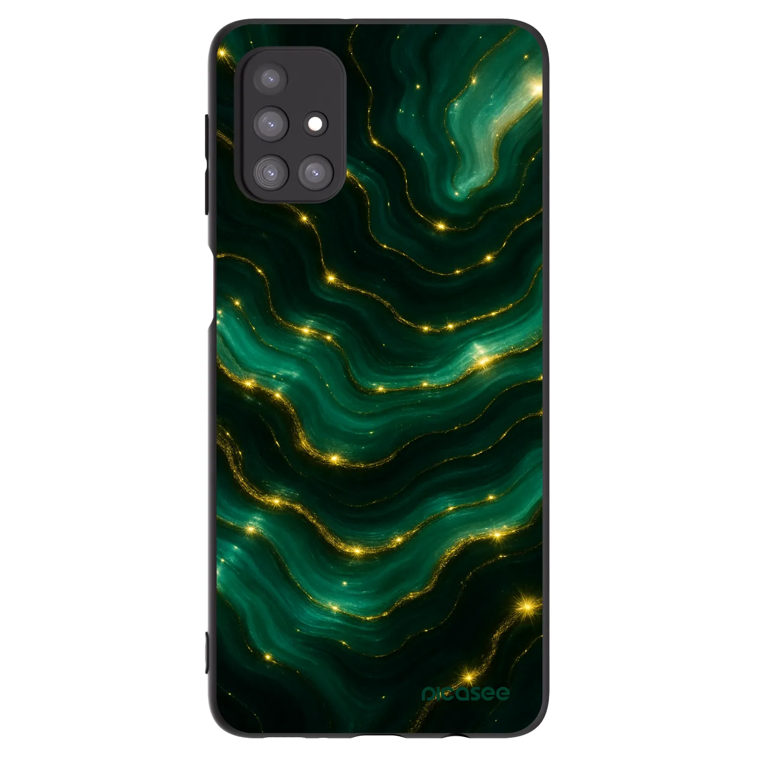 Picasee silikónový čierny obal pre Samsung Galaxy M31s - Emerald