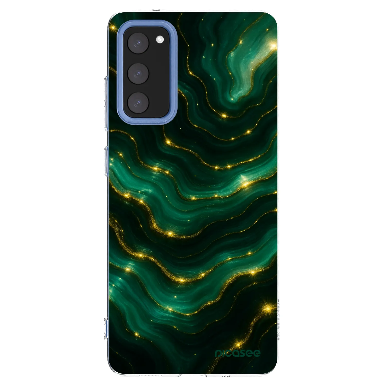 Picasee silikónový prehľadný obal pre Samsung Galaxy S20 FE - Emerald